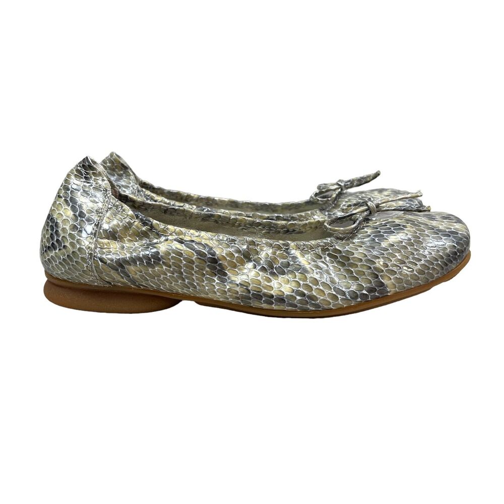 Sabrinas Ballet Flats Embossed Patent‎ Leather Rubber Soles Green Women EUR 38